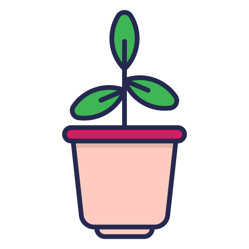 Plant pot Generic Outline Color icon