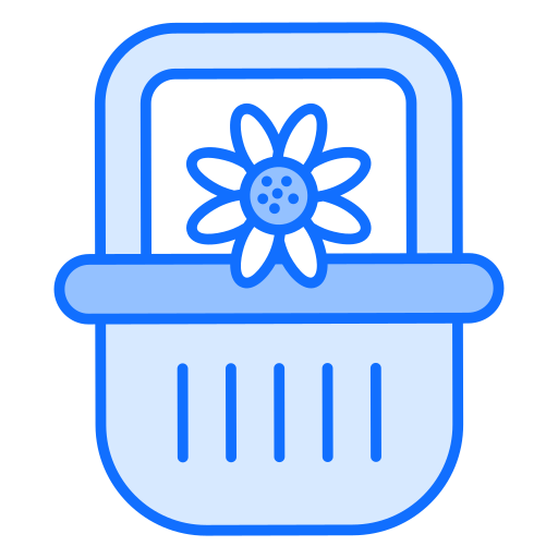 canasta de flores icono gratis