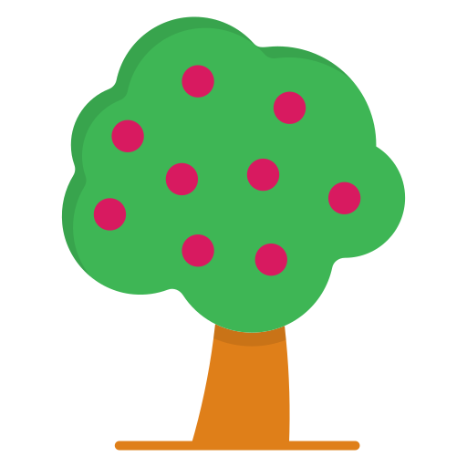 Árbol de frutas icono gratis