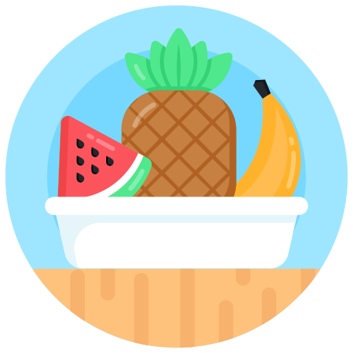 tazón de frutas icono gratis