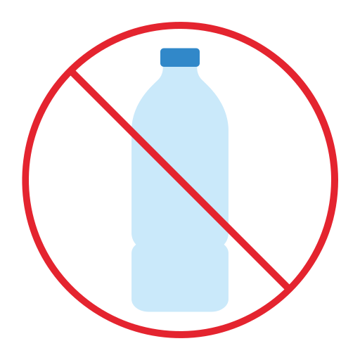 pas de bouteilles en plastique Icône gratuit pas de bouteilles en plastique Icône gratuit