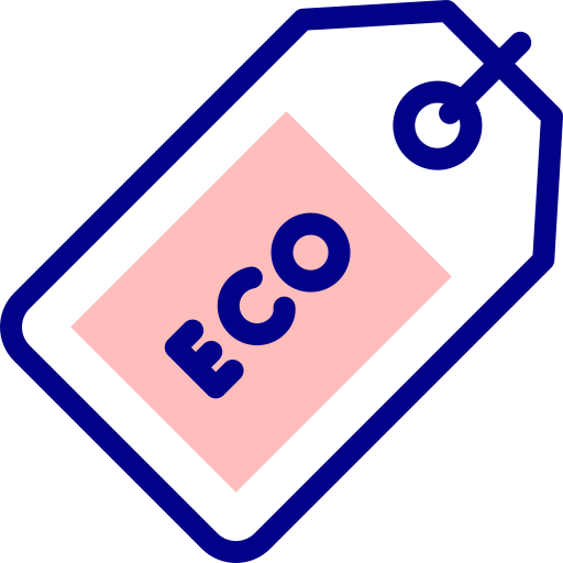 etiqueta ecológica icono gratis