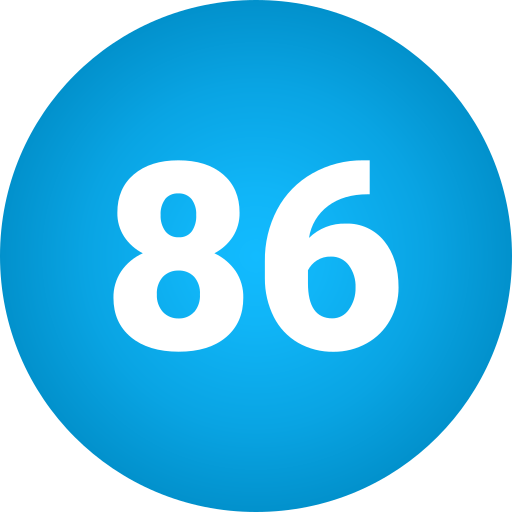 86 icono gratis