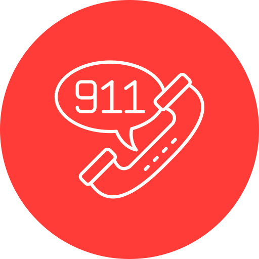 llamada al 911 icono gratis