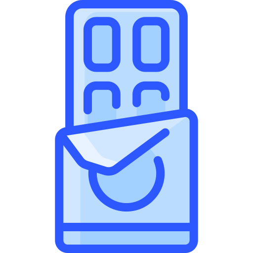 barra de chocolate icono gratis