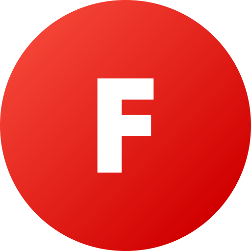 Letter f Generic Flat Gradient icon