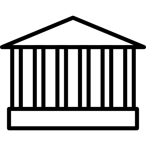Roman temple icon