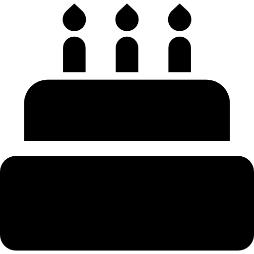 pastel de cumpleaños icono gratis