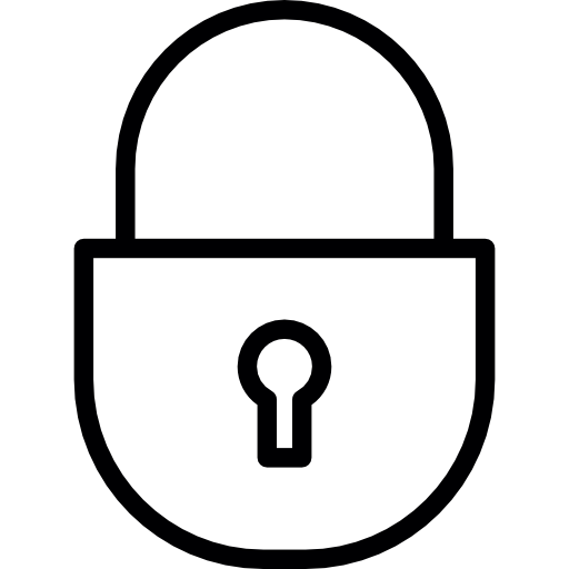 Verrouillage sécurisé sécurité la protection de l' mot de passe - Icônes  Interface utilisateur et gestes