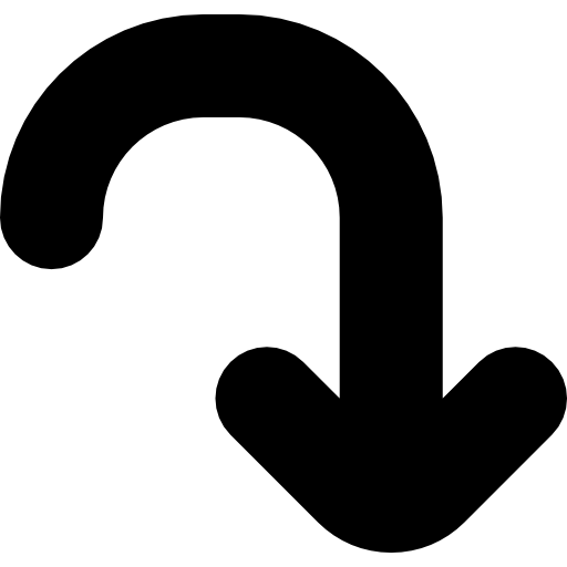 hacia abajo icono gratis