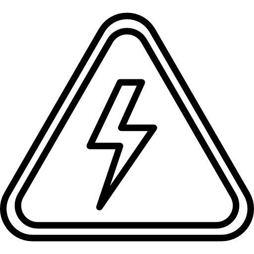 High voltage bolt icon