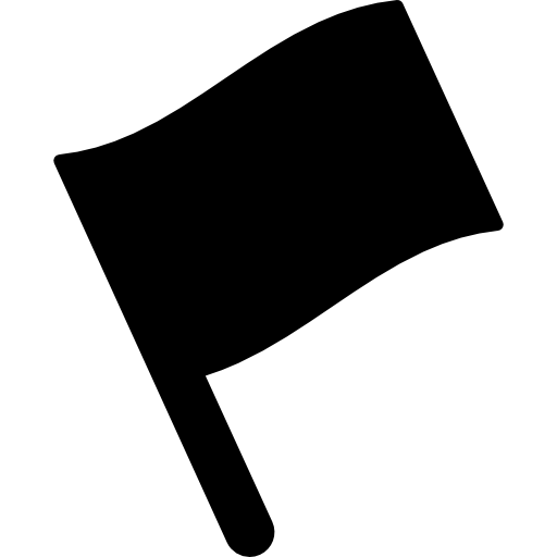 bandera de poste negro icono gratis