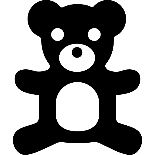 oso de peluche infantil icono gratis