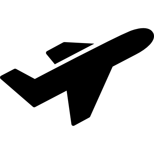 avión despegando icono gratis