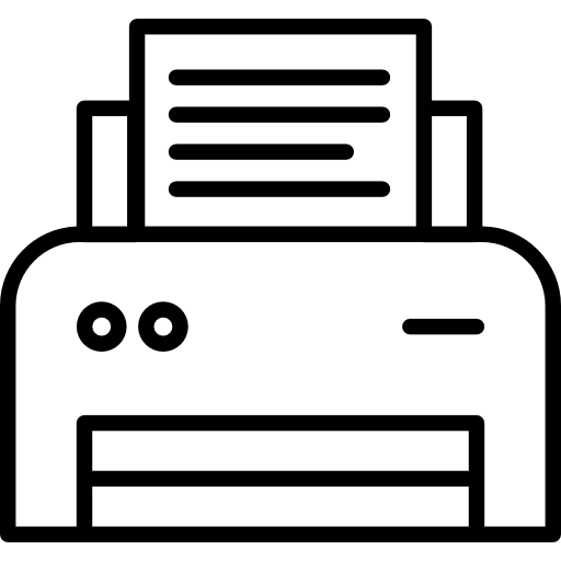 impresión de documento icono gratis