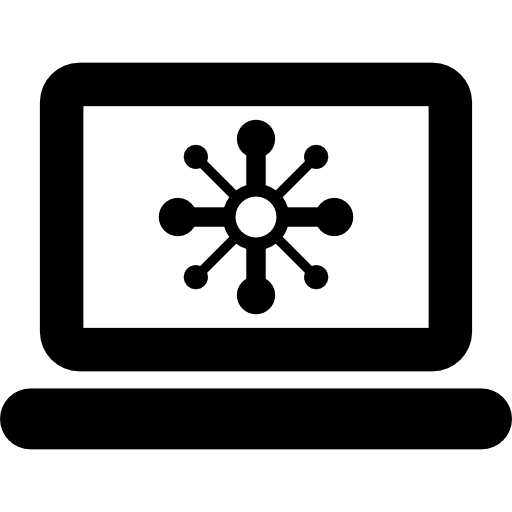 Atom Laptop - free icon