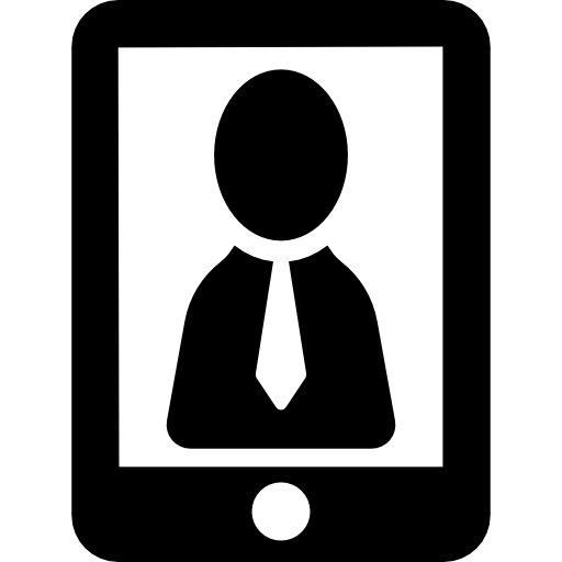 tableta de usuario icono gratis