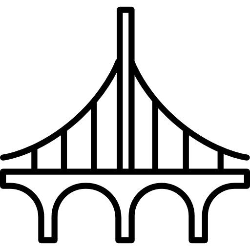 puente arqueado icono gratis