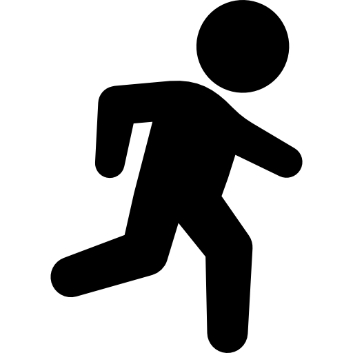hombre de maratón icono gratis