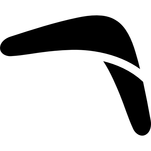 palo de boomerang icono gratis
