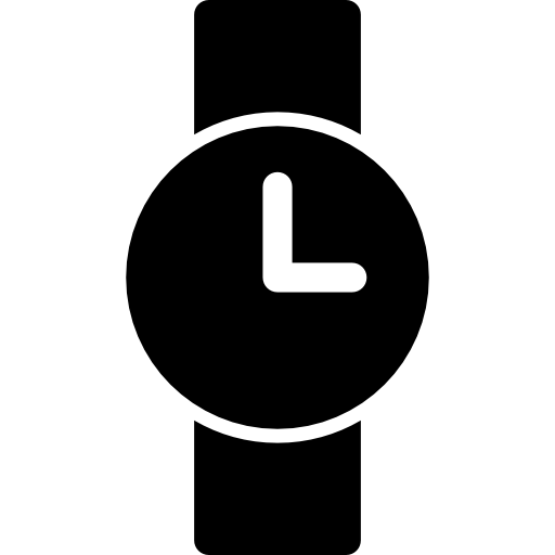 reloj de pulsera icono gratis