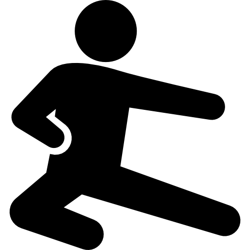 patada de kung fu icono gratis