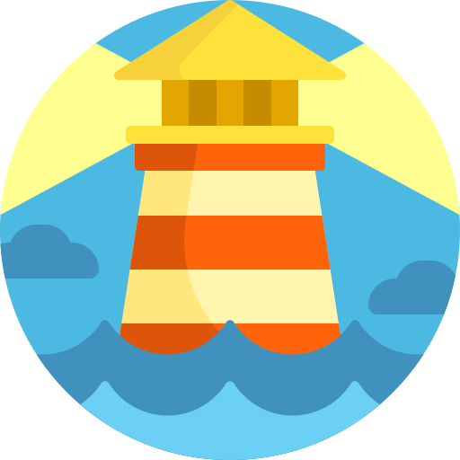 Lighthouse Detailed Flat Circular Flat icon