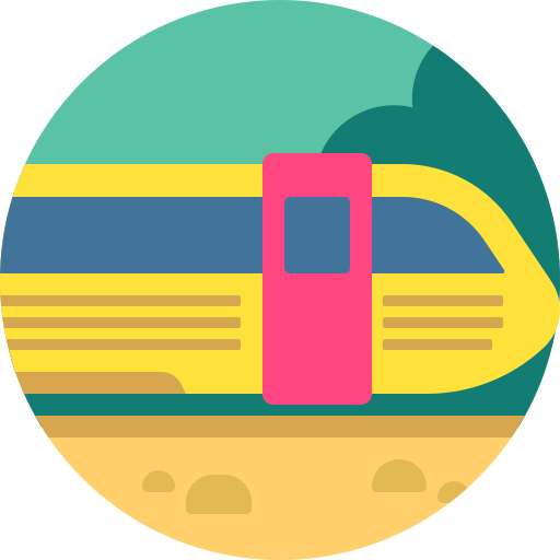 Train Detailed Flat Circular Flat icon