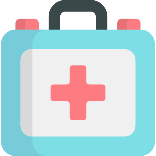 First aid kit Kawaii Flat icon