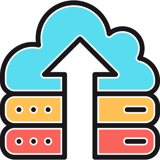almacenamiento en la nube icono gratis