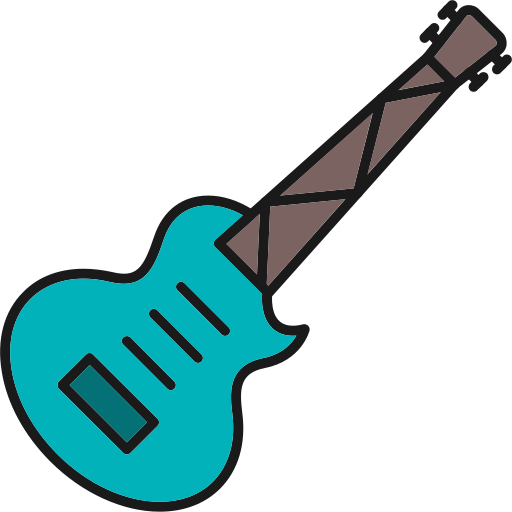 guitarra electrica icono gratis