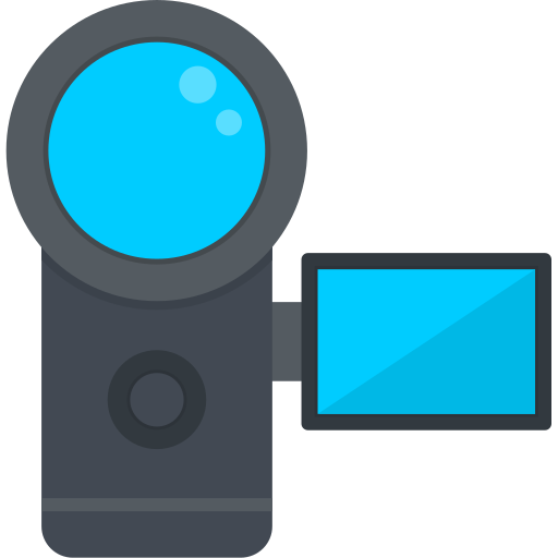grabadora de vídeo icono gratis