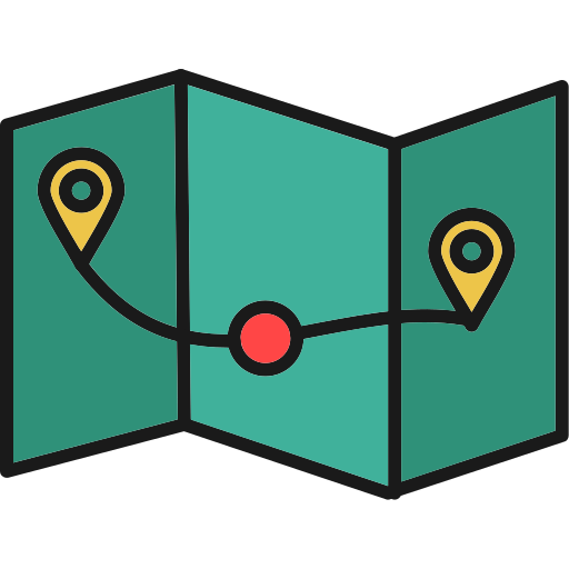 Map Generic Outline Color icon