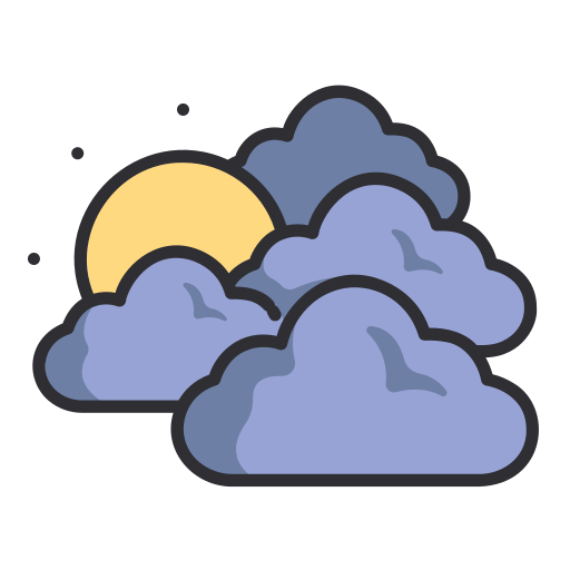 Cloudy Generic Outline Color Icon