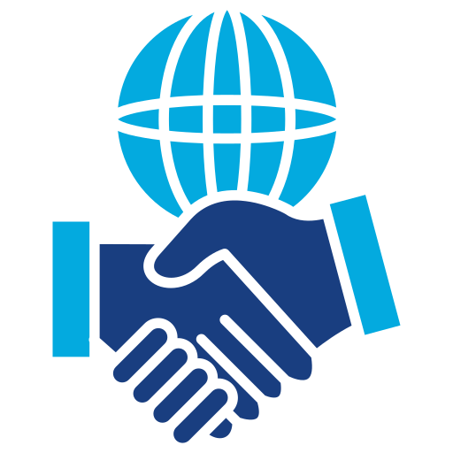 International Relations Generic Blue Icon