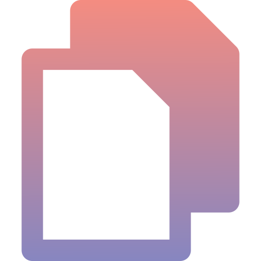 Copy Generic Flat Gradient icon