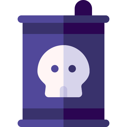 Toxic Basic Rounded Flat Icon