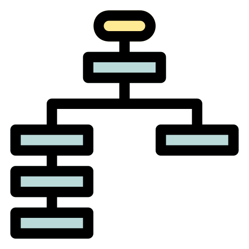 diagrama de flujo icono gratis