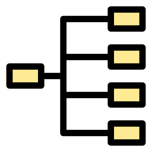 diagrama de flujo icono gratis