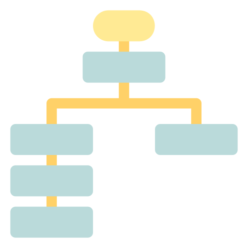 diagrama de flujo icono gratis