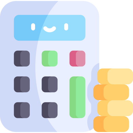 Calculator Kawaii Flat icon