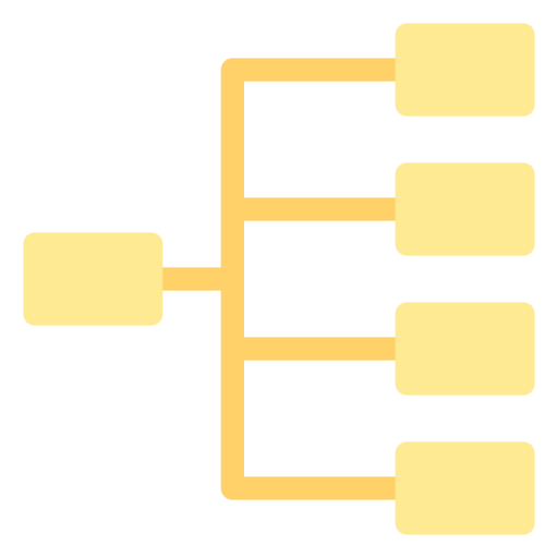 diagrama de flujo icono gratis