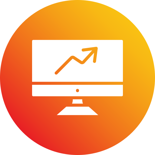 tabla de crecimiento icono gratis