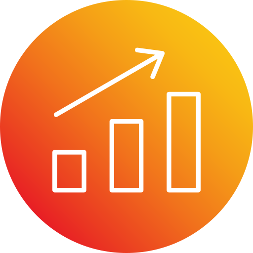 gráfico de barras icono gratis