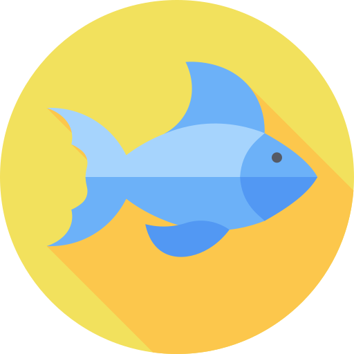 Fish Flat Circular Flat icon