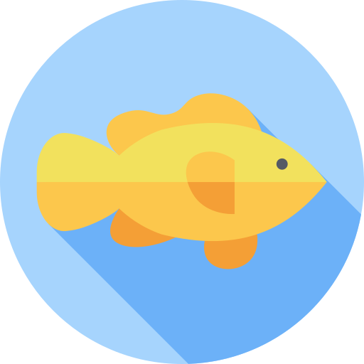 Fish Flat Circular Flat icon