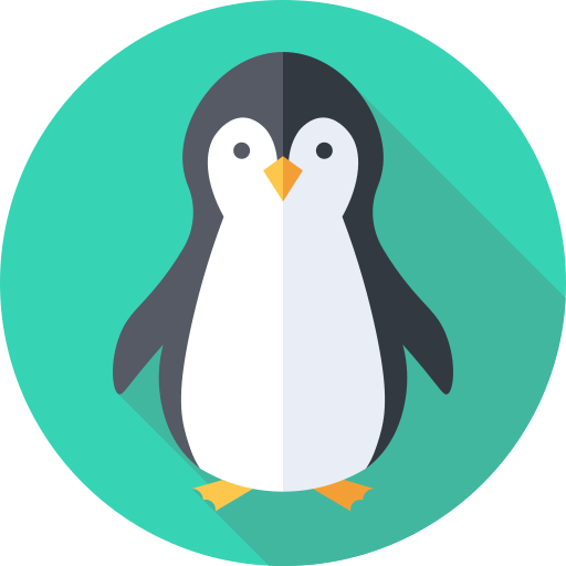 Penguin Flat Circular Flat icon