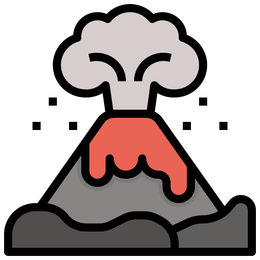 Volcano Generic Outline Color icon