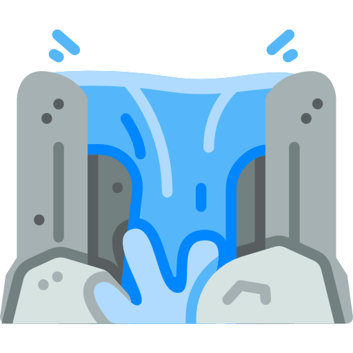 cascade Icône gratuit cascade Icône gratuit