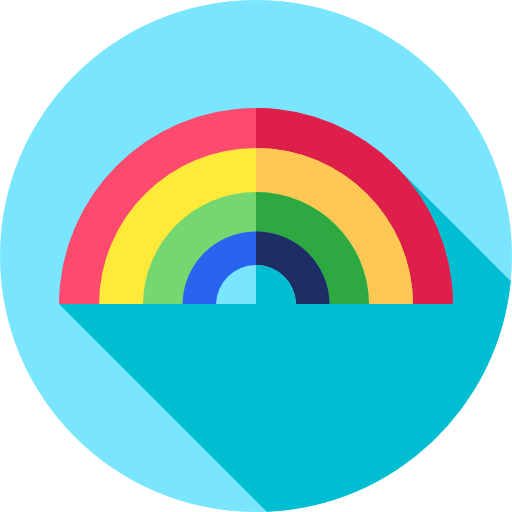 arco iris icono gratis